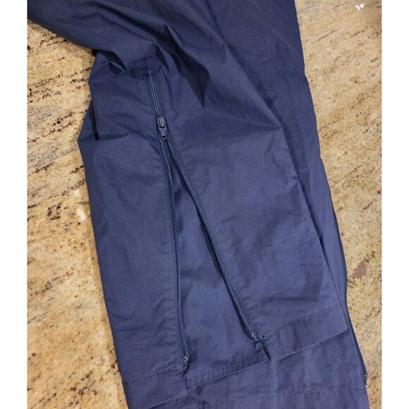 Vtg Eddie Bauer Gore Tex Windbreaker Pants Mens M Blue Drawstring Zip Ankle - Picture 7 of 16